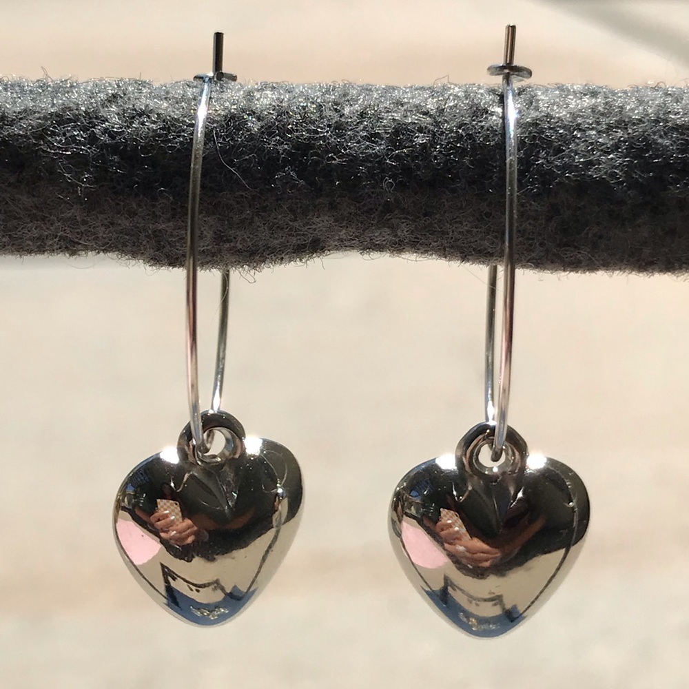 Silver ♡ hoops